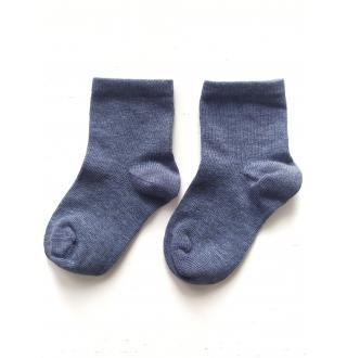 Носочки тонкие из хлопка с вискозой (Джинс меланж)