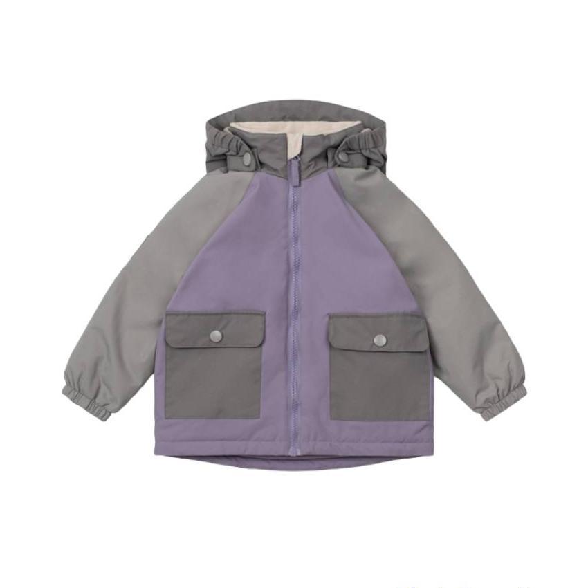 Демисезонная куртка Leokid Lilac gray (фиолетовая)