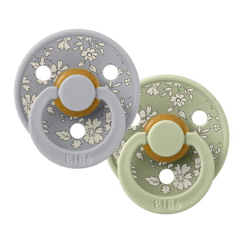 BIBS | Colour Набор пустышек Liberty Capel/Sage 6-18 мес