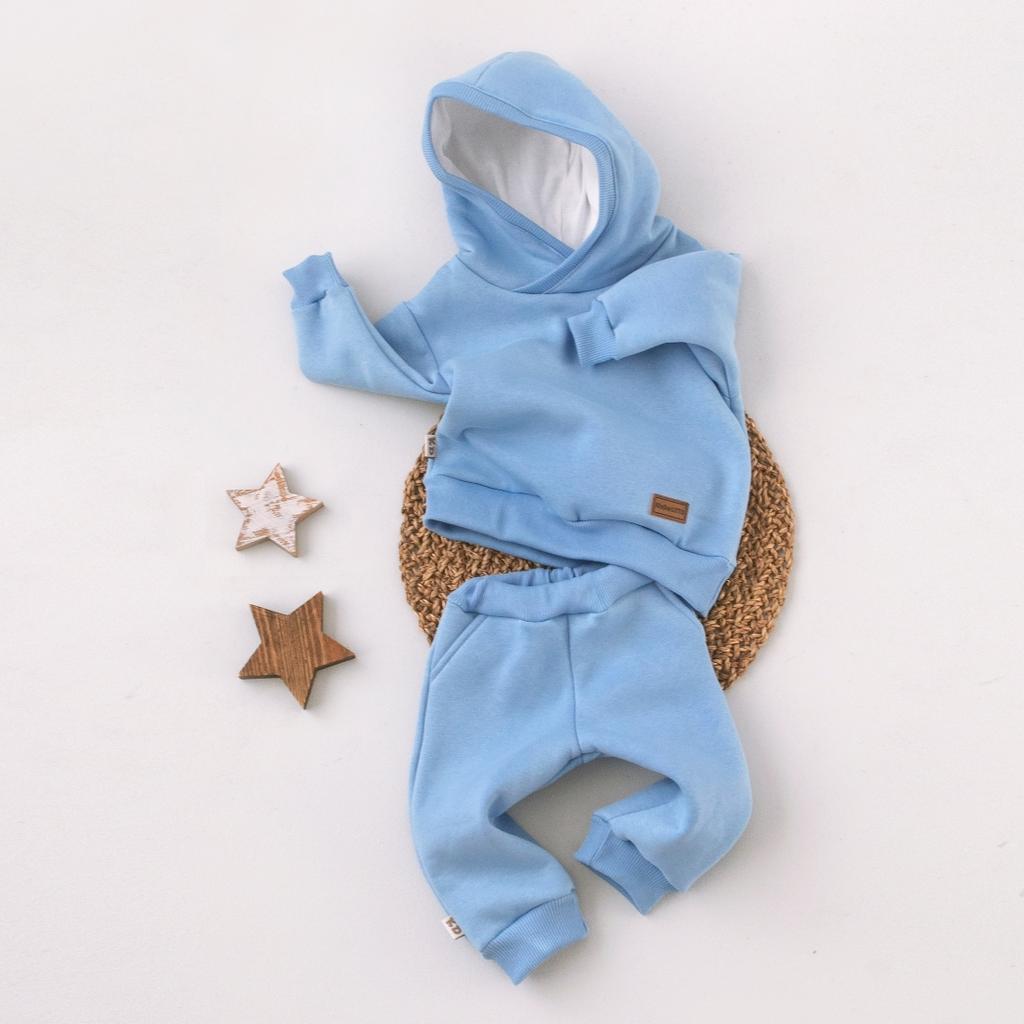 Спортивный костюм оверсайз футер, цвет небесно-голубой (худи+штаны)