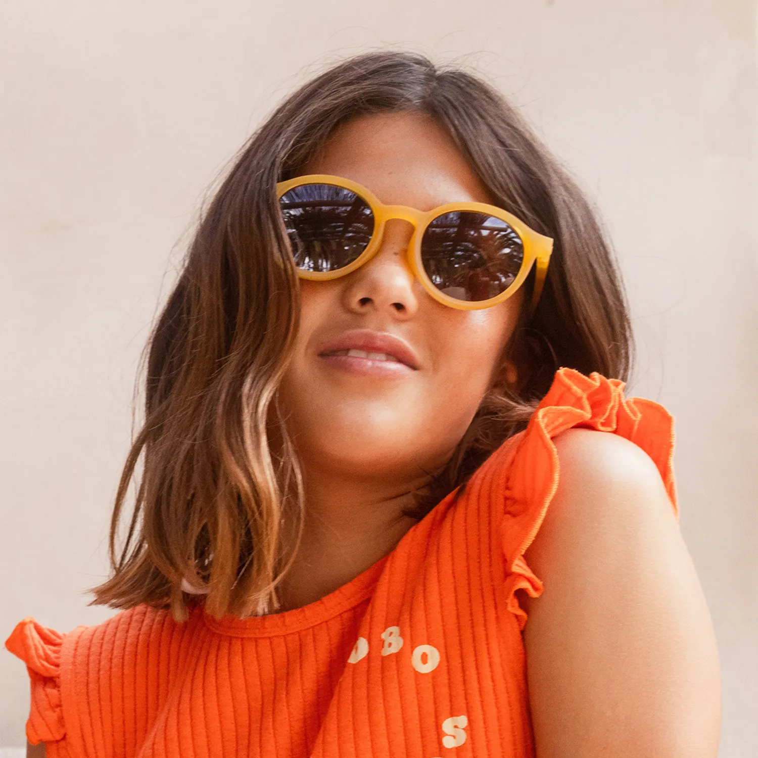 Очки JUNIOR Oval Sunglasses-Citrus Garden-Citrus Yellow-5-12Y