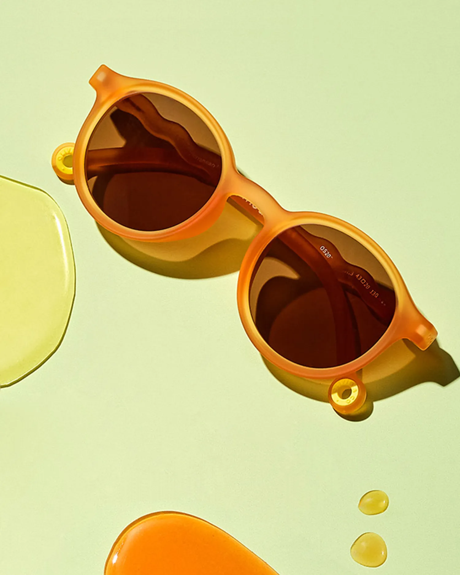 Очки JUNIOR Oval Sunglasses-Citrus Garden-Grapefruit Pink-5-12 лет