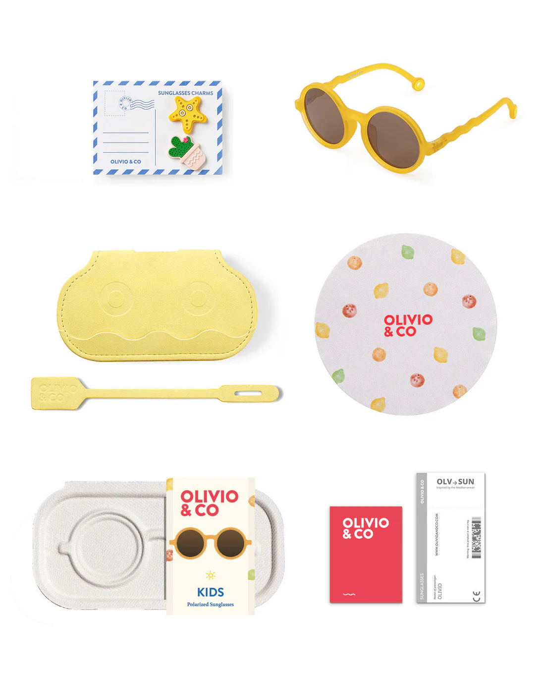 Очки  KIDS Round Sunglasses-Citrus Garden-Citrus Yellow (3-5 лет)