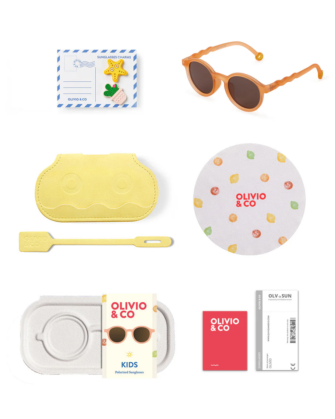 Очки   KIDS Oval Sunglasses-Citrus Garden-Grapefruit Pink (3-5 лет)