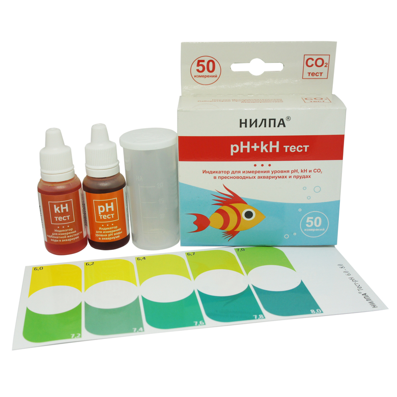 Индикатор «НИЛПА® pH+KH Тест-углекислый газ»