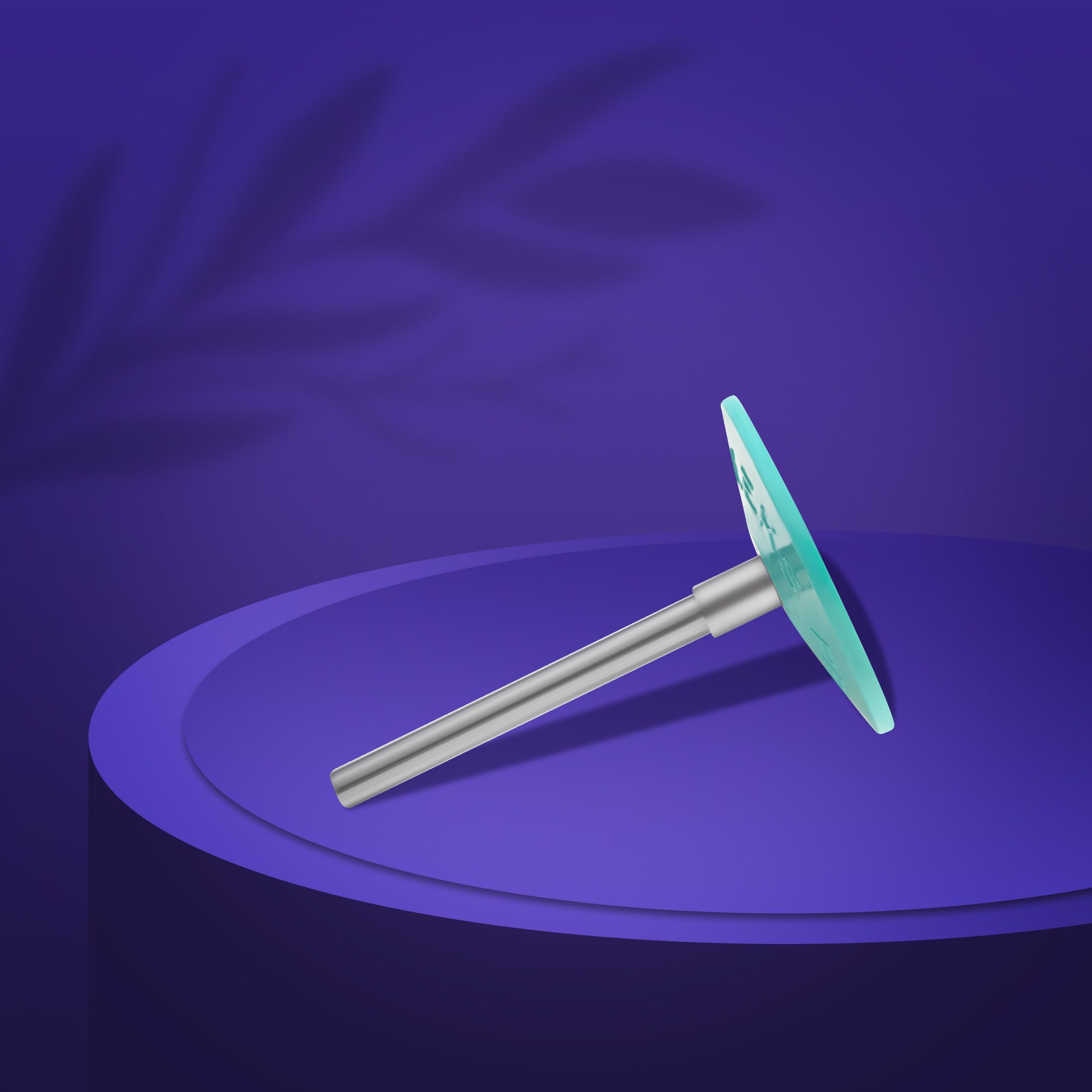 PPDset-20 Педикюрный диск пластиковый PODODISC "M" в комплекте с сменным файлом 180 грит 5 шт (20 мм)