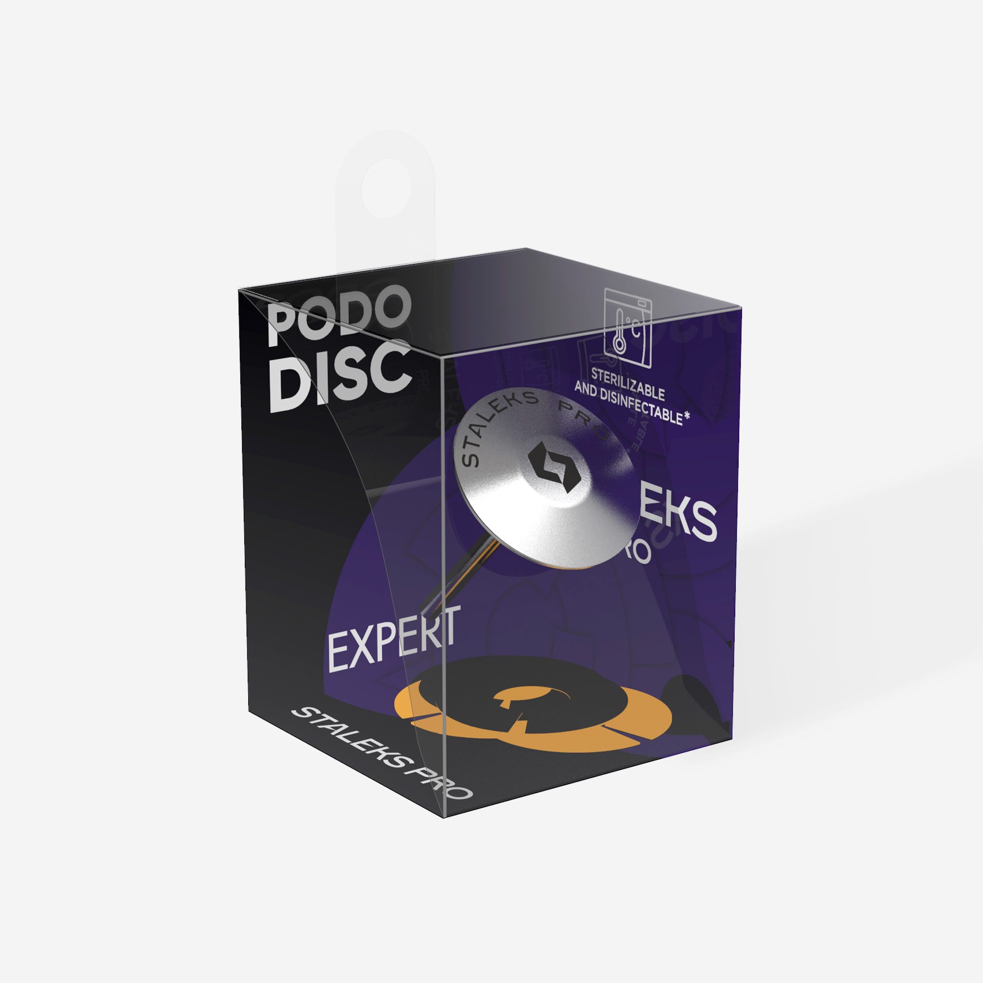 UPDset-20 Педикюрный диск зонтик PODODISC "M" в комплекте с сменным файлом 180 грит 5 шт (20 мм)