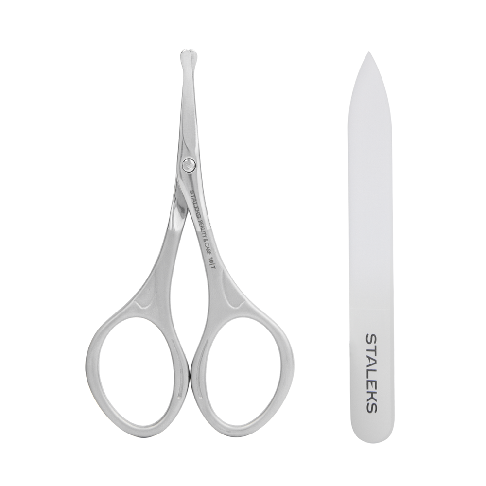 Купите Staleks SBC-10/7 Набор ножницы детские матовые + пилка BEAUTY & CARE 10 TYPE 7