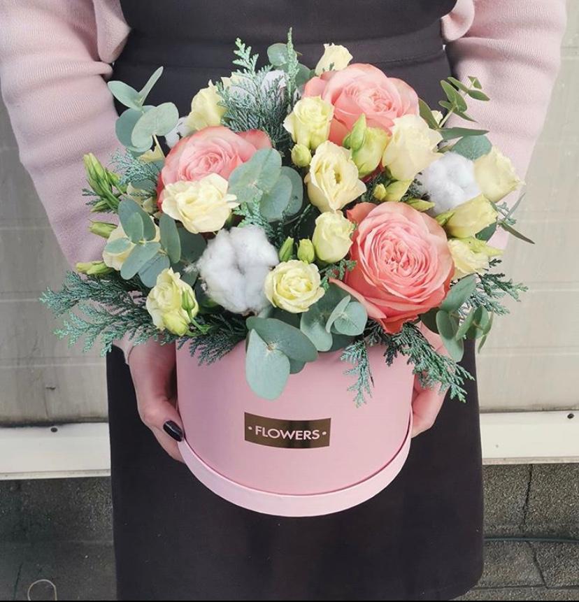 Шляпная коробка " Карамель"