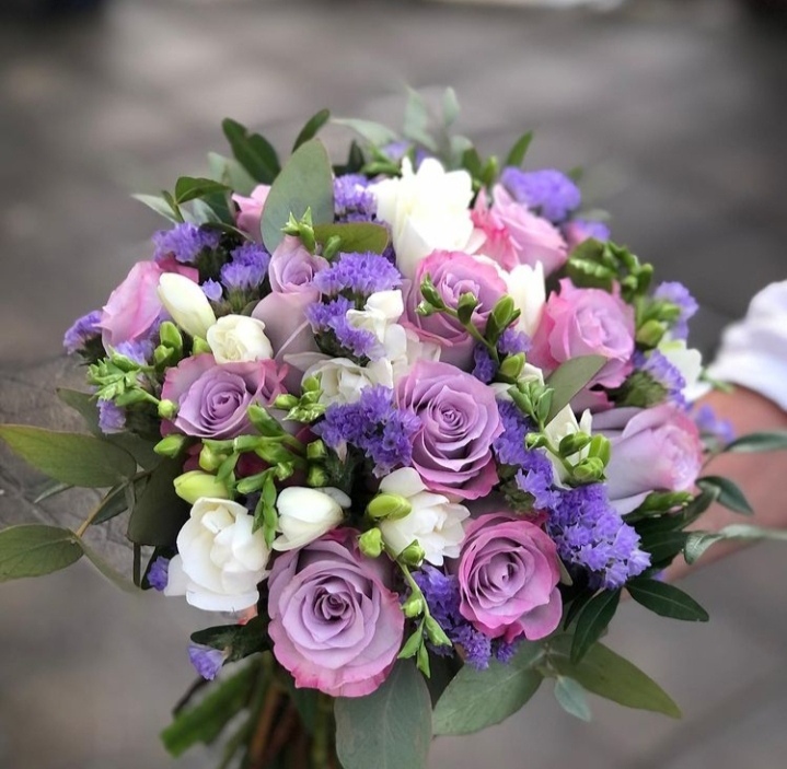 Свадебный букет Лиловый
