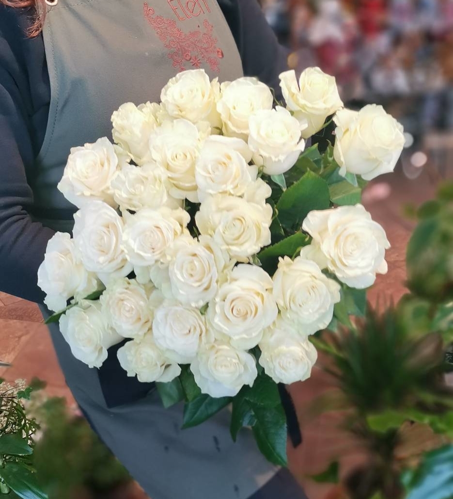 Белые розы Мондиаль