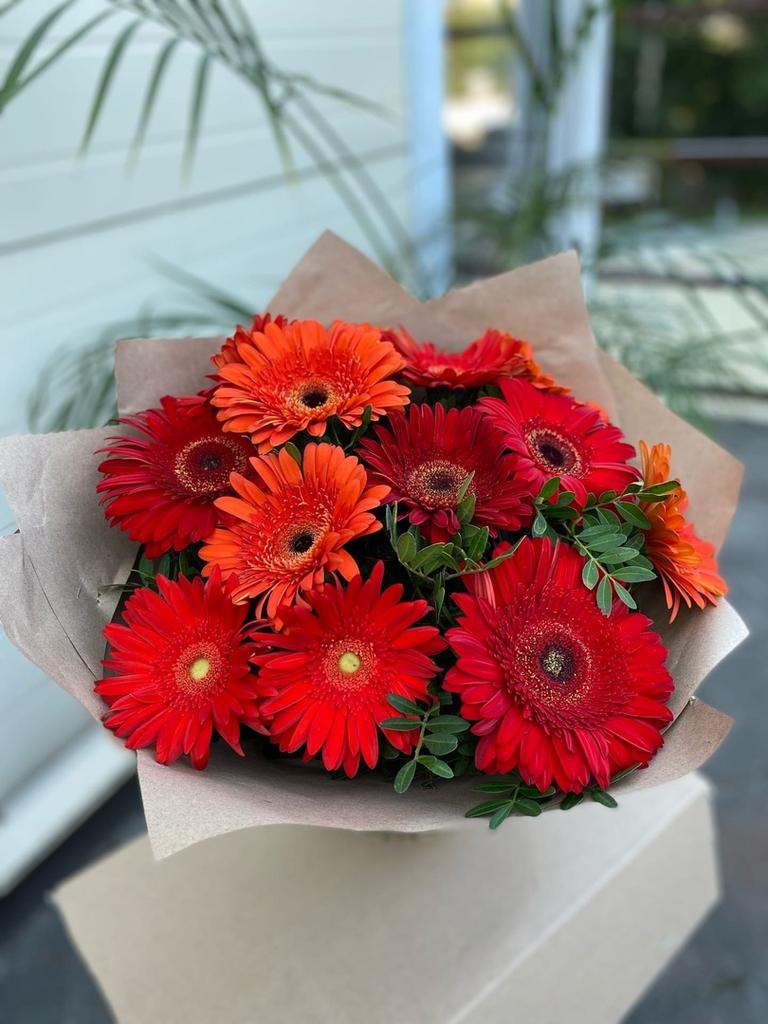 Красные ромашки