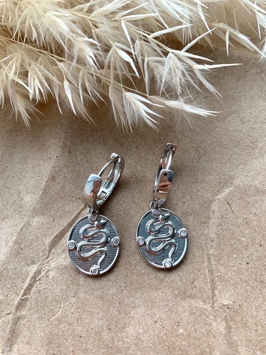 Серьги "Wisdom snake"