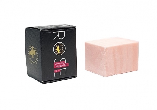 Твердый шампунь Rose c  шелком и маслом розы