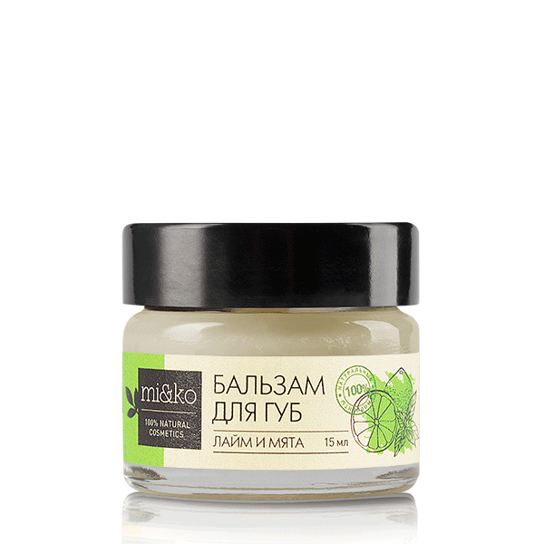Бальзам для губ Лайм и мята бактерицидный, Mi&Ko