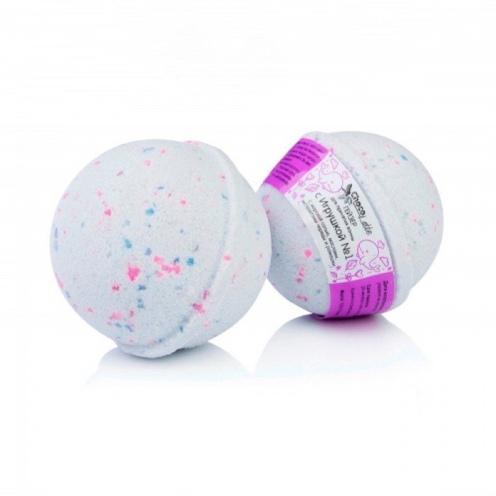 Гейзер (бурлящий шар) для ванн С ИГРУШКОЙ №1 с морской солью, маслами и экстрактами, ChocoLatte