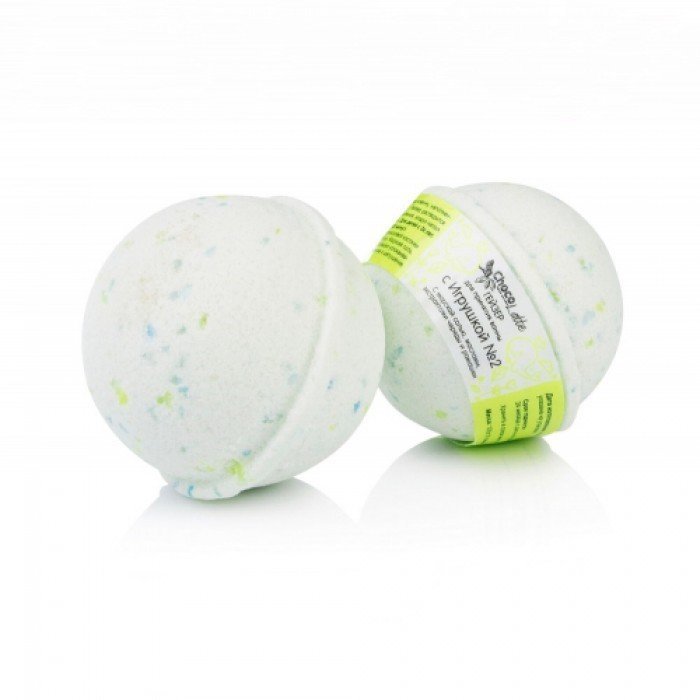 Гейзер (бурлящий шар) для ванн С ИГРУШКОЙ №2 с морской солью, маслами и экстрактами, ChocoLatte