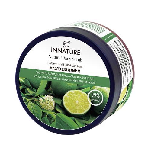 Скраб для тела Масло ши и лайм, Innature