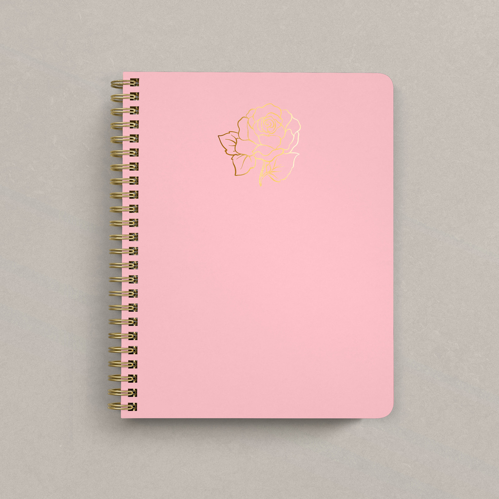 Блокнот в точку "Bullet Journal" розовый