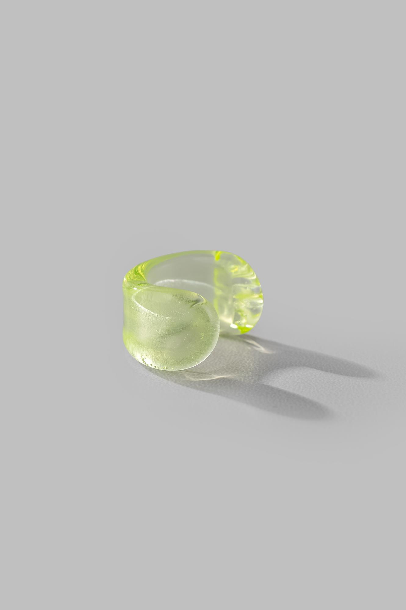 Кафф "Прозрачный" /цвет лимон