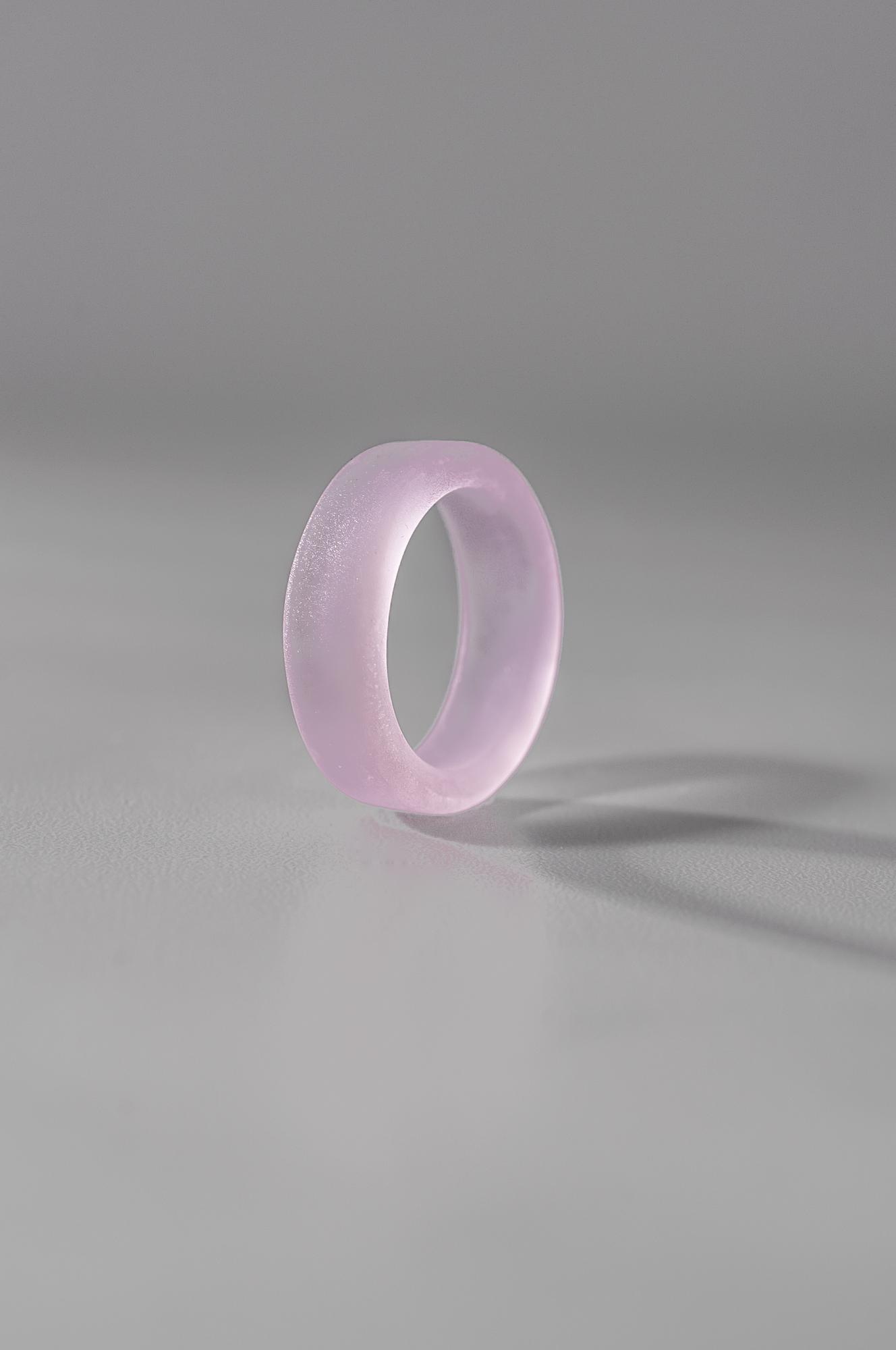 Тонкое кольцо /цвет матовый розовый