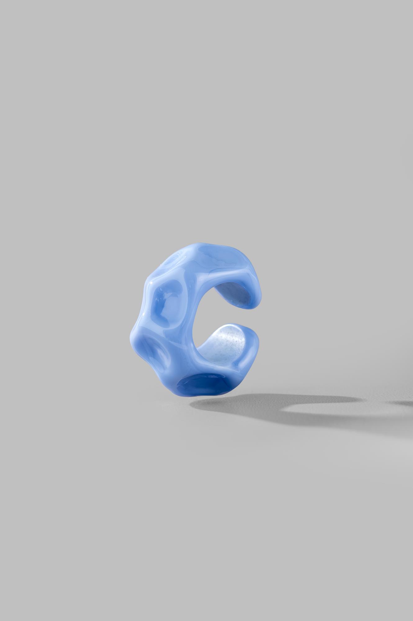 Кафф  "Камень" /цвет незабудка