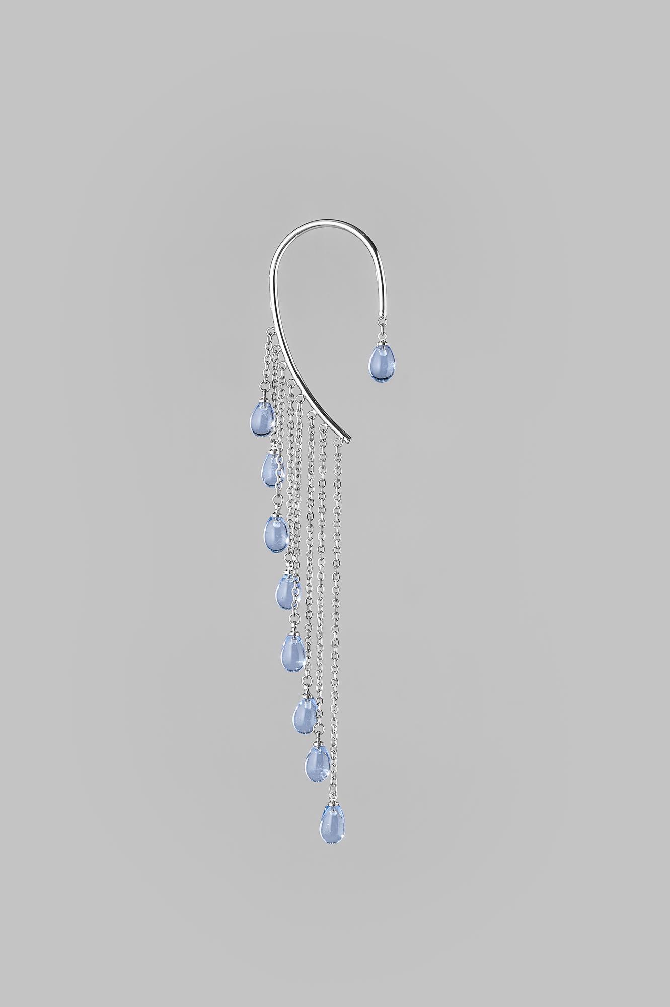 Кафф "Слёзы Ангары" / цвет сапфир