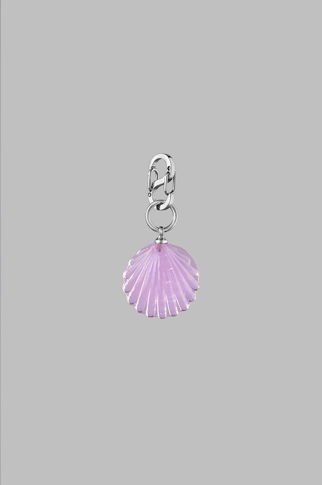 Подвес "Ракушка"  маленький / цвет розовый желейный