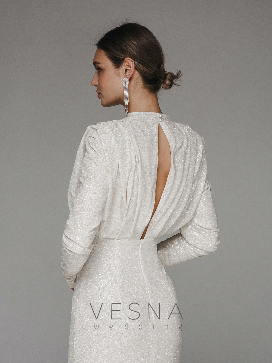 Wedding dress Dzhina silver
