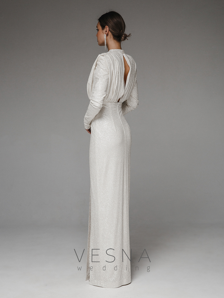 Wedding dress Dzhina silver