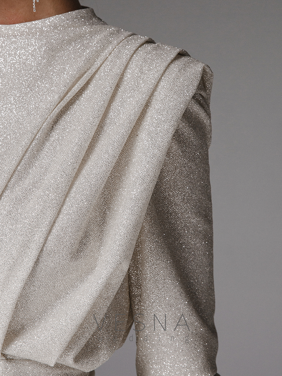 Wedding dress Dzhina silver