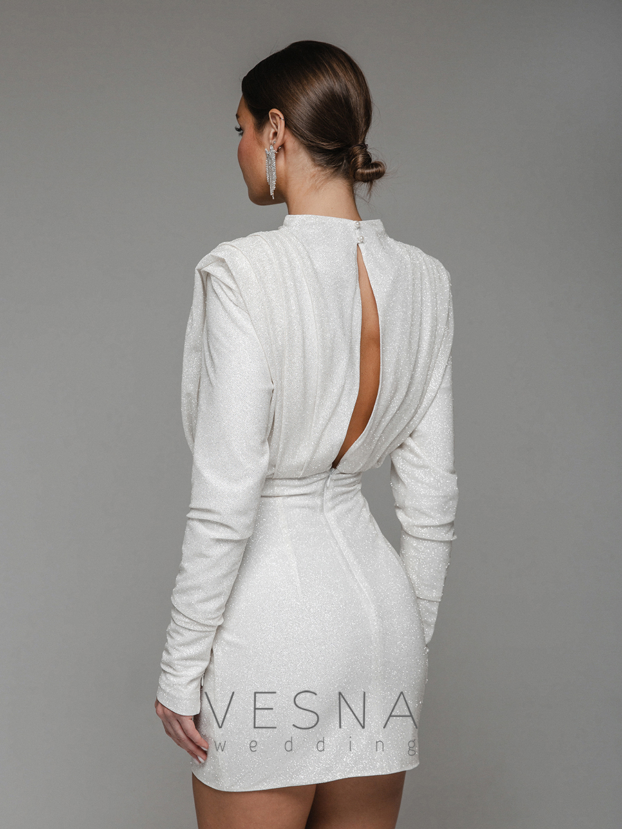Wedding Dress Dzhina Mini silver