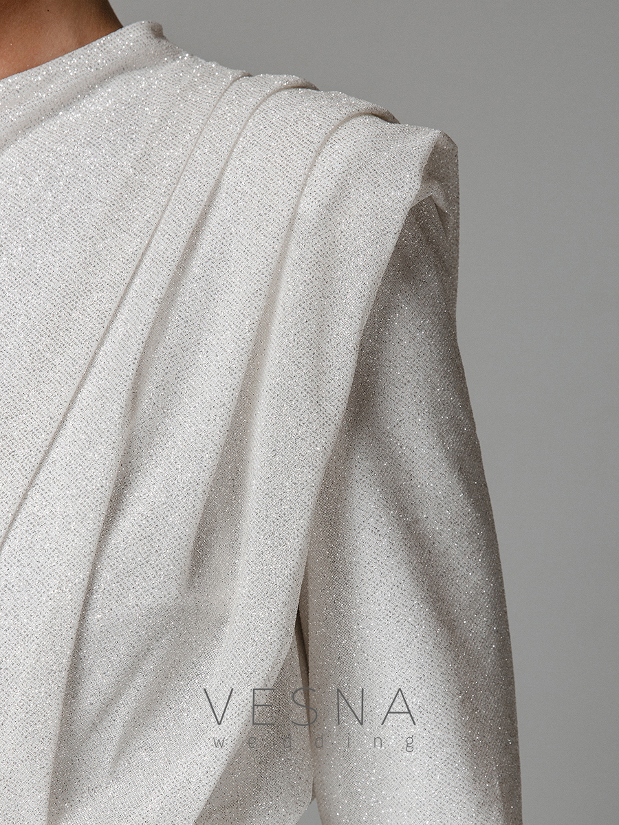 Wedding Dress Dzhina Mini silver