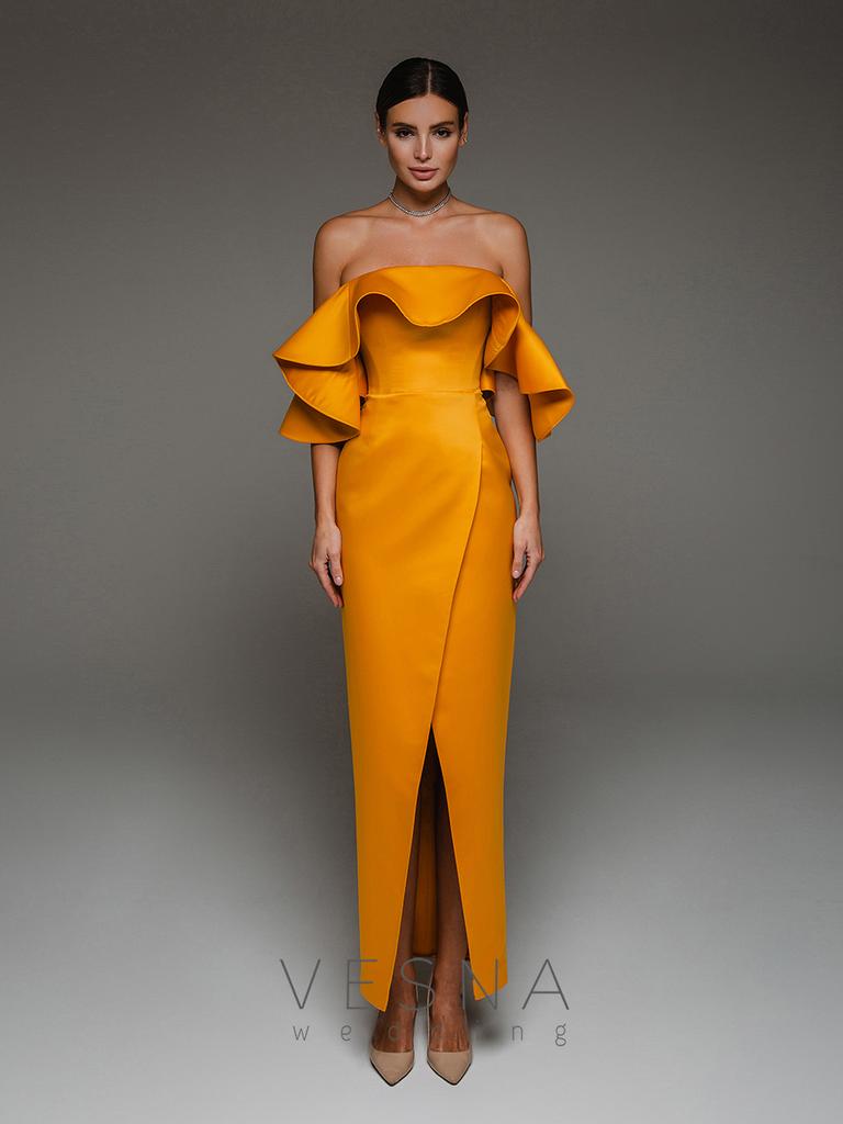 Evening dress Alesya caramel