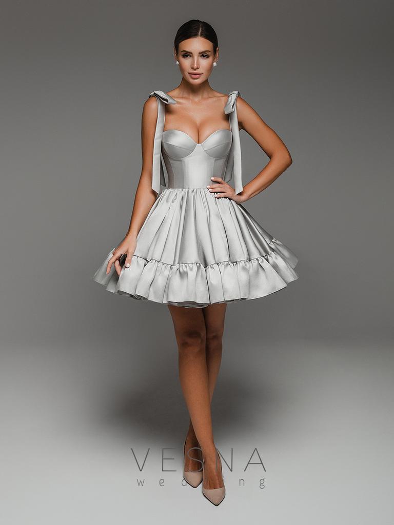 Evening dress Polini gray