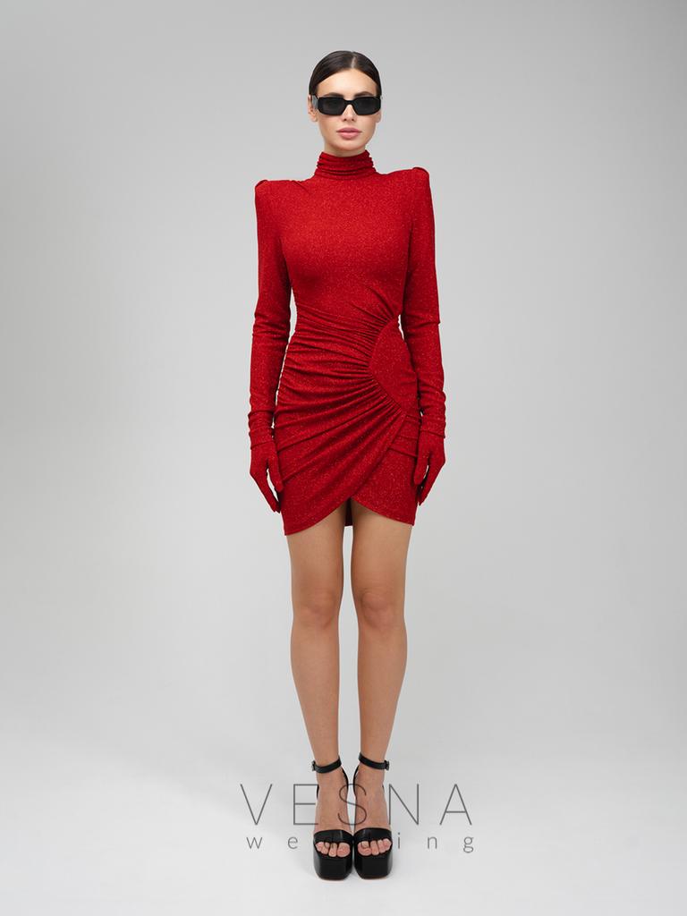 Evening dress Reychel mini Rouge