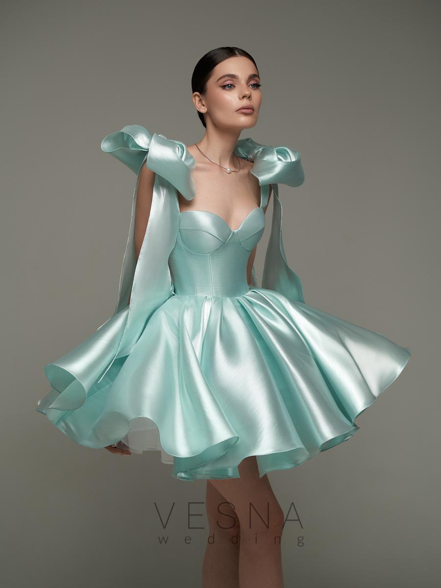 Evening dress Princess Blue Pearl