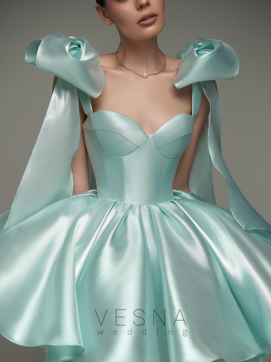 Evening dress Princess Blue Pearl