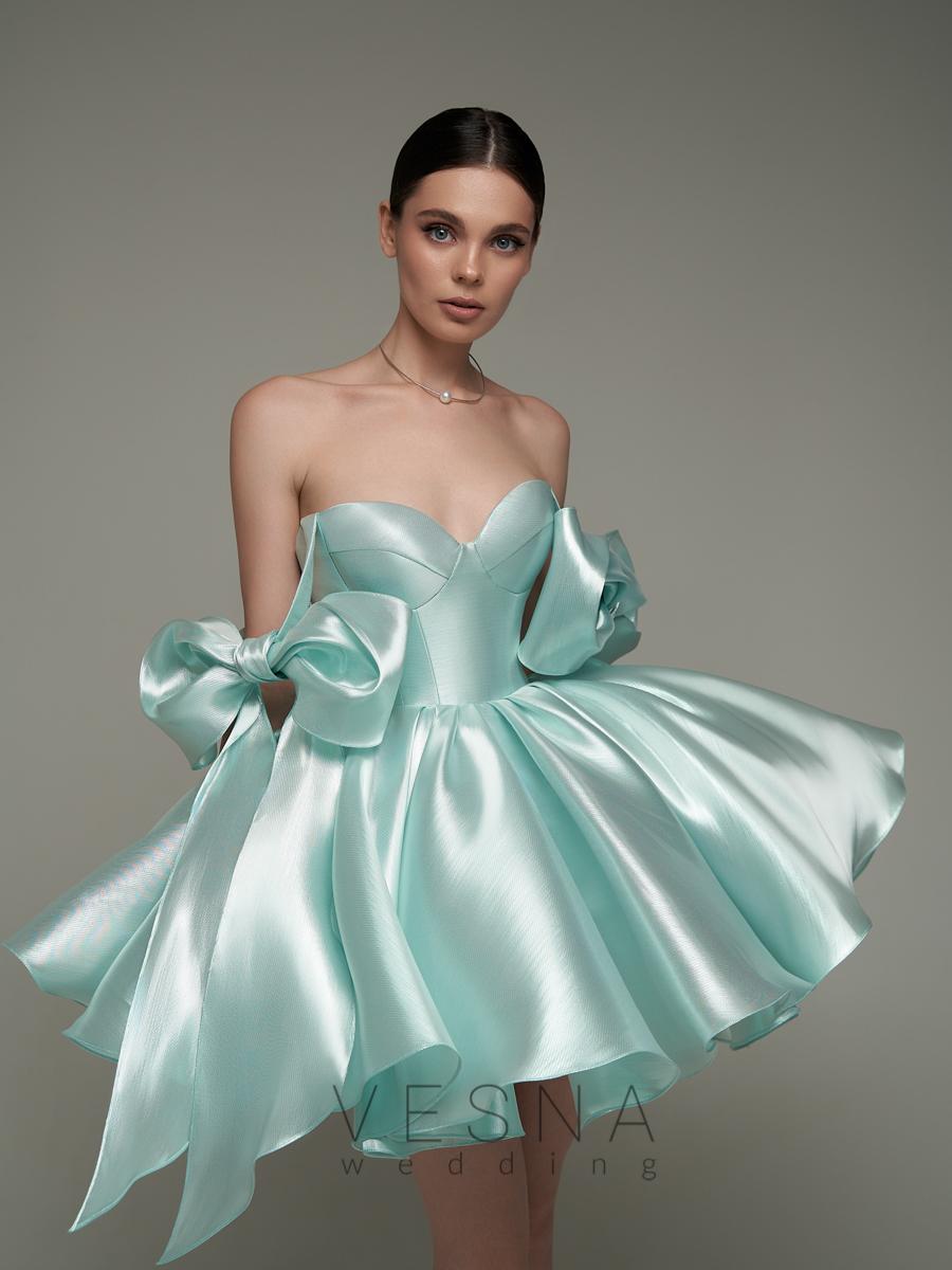 Evening dress Princess Blue Pearl