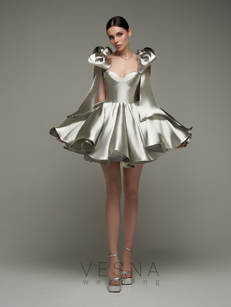 Evening dress Princess Silver Gray