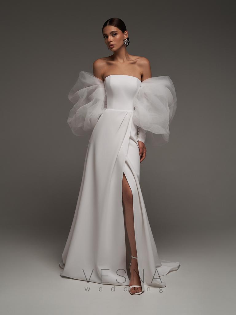 Wedding dress Rumi with sleeves