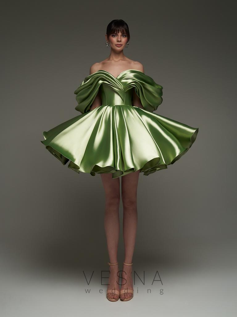 Вечернее платье Рафаэлла Силк Грин