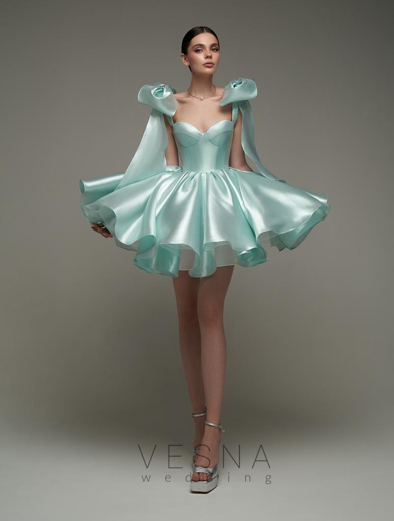 Evening dress Princess Blue Pearl