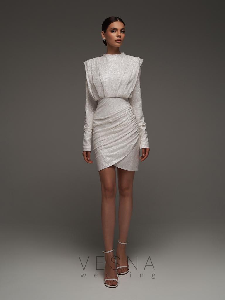 Wedding dress dzhina mini silver