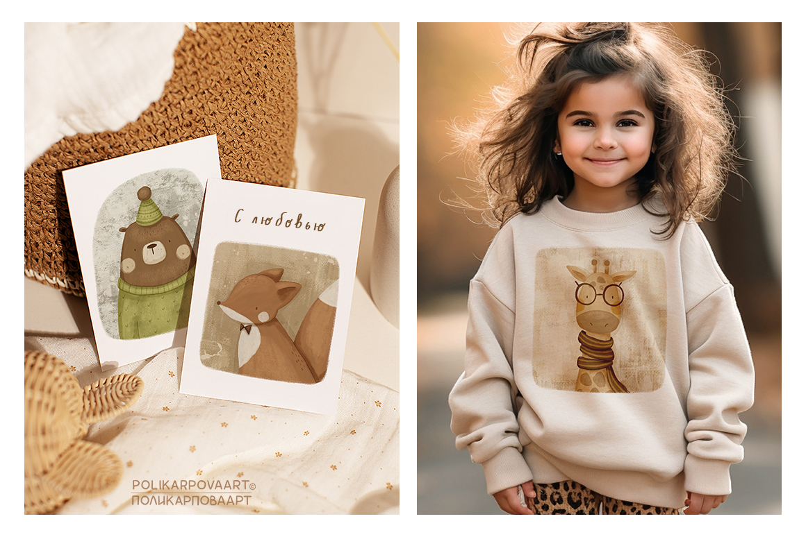 "Детские Принты" - коллекция настенного искусства