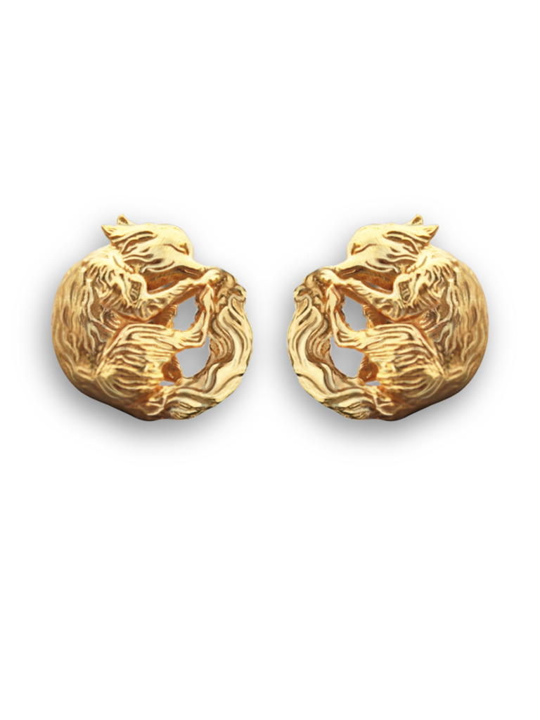 Серьги  "Лисята"