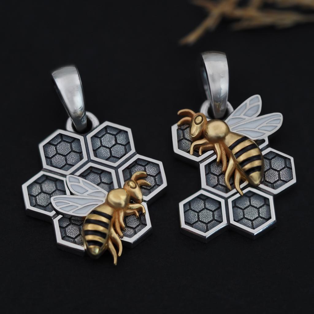 Парные подвески "Пчелки"