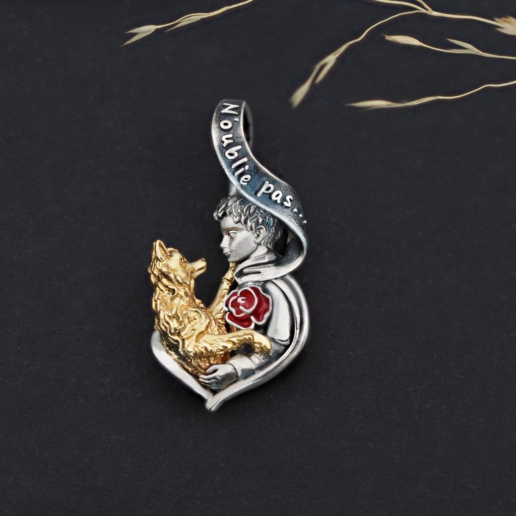 Кулон  "Не забывай" (франц.)