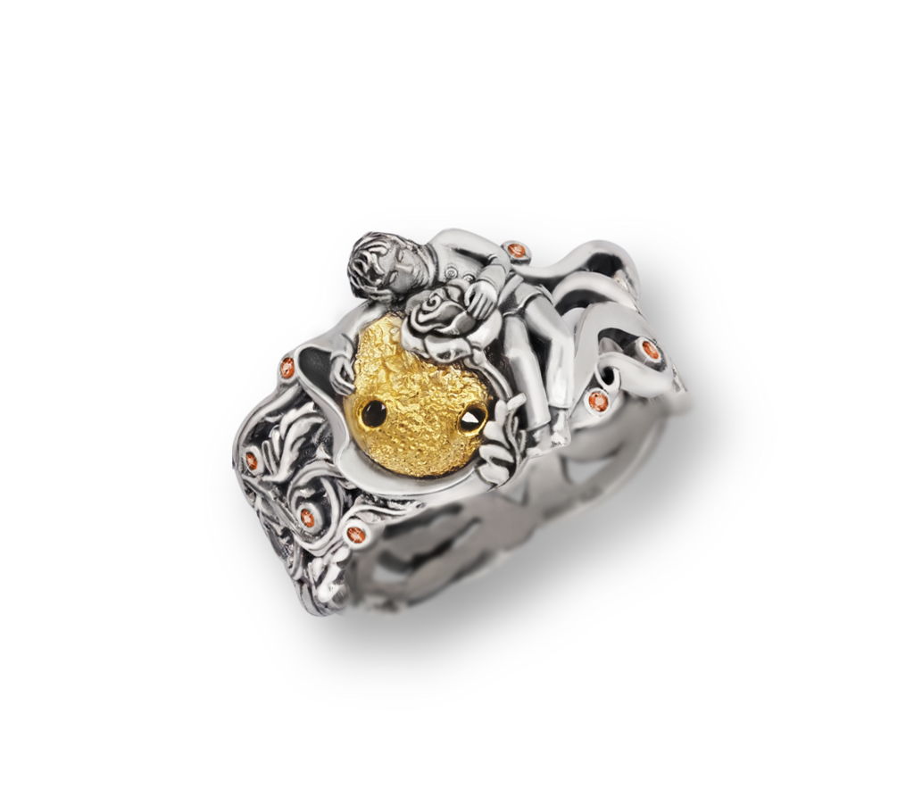 Кольцо "На моей планете" с сапфирами