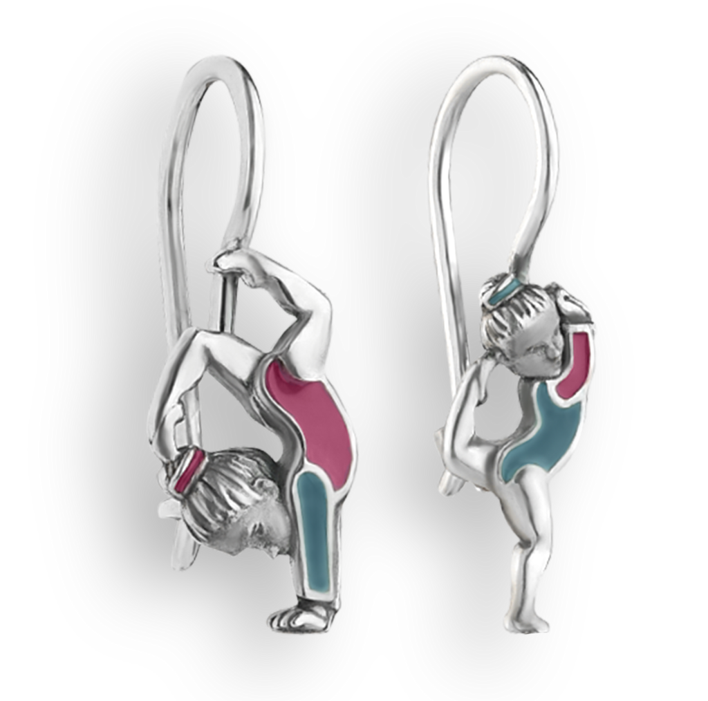 Серьги "Гимнастки" 925